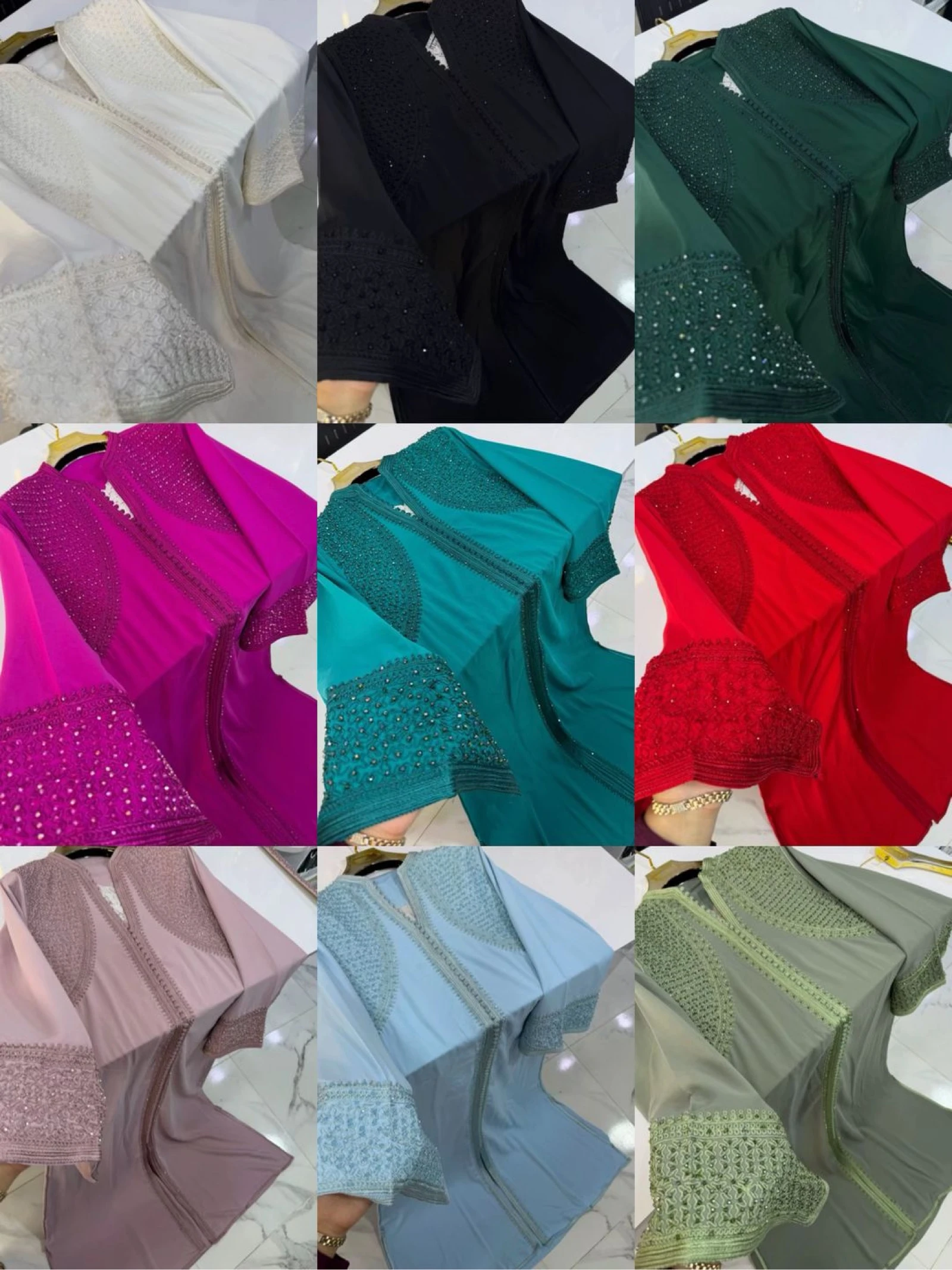 Caftan avec ceinture 